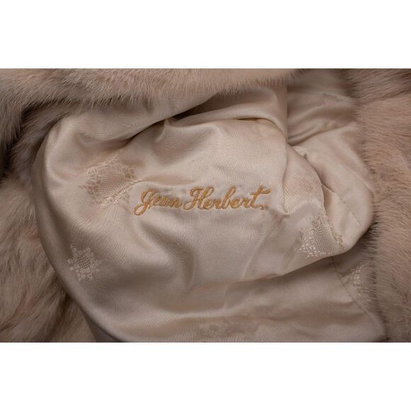 Vintage Cropped Rabbit Fur Blonde Jacket Coat - Picture 7 of 8